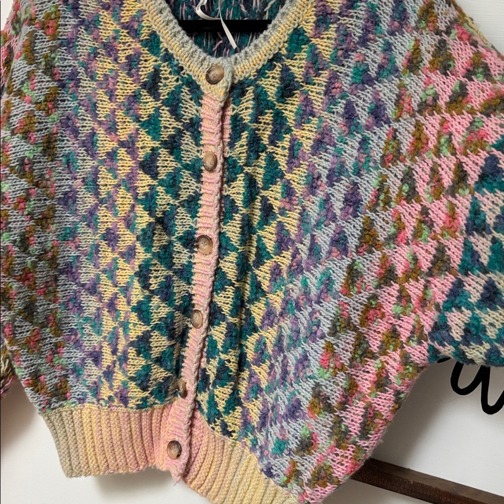 Anthropologie textured rainbow cardigan - Picture 3 of 4